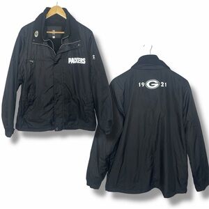 NFL Pro Line Green Bay Packers Jacket Black Medium Men’s 1921 Embroidered Logo